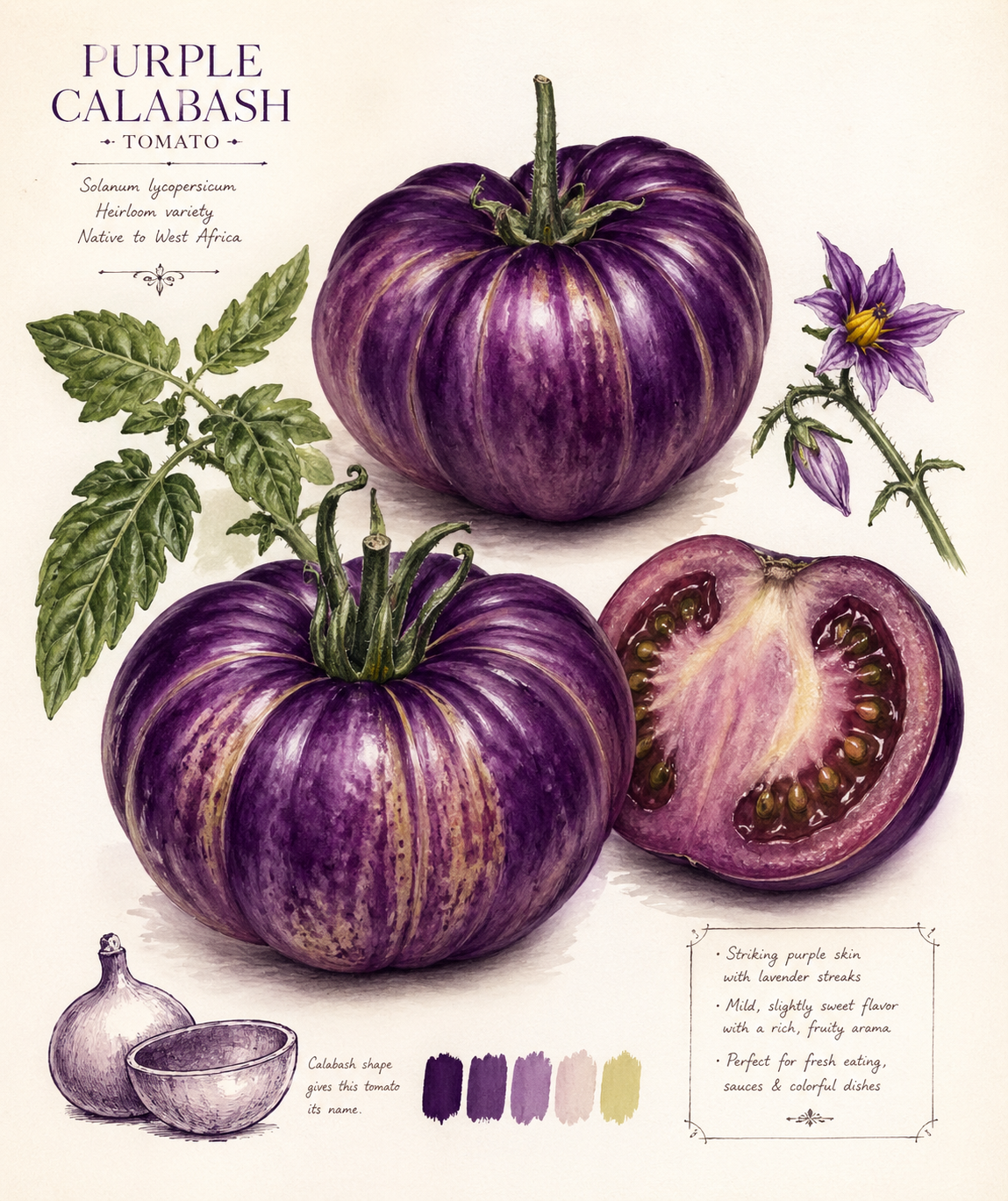Purple calabash tomato