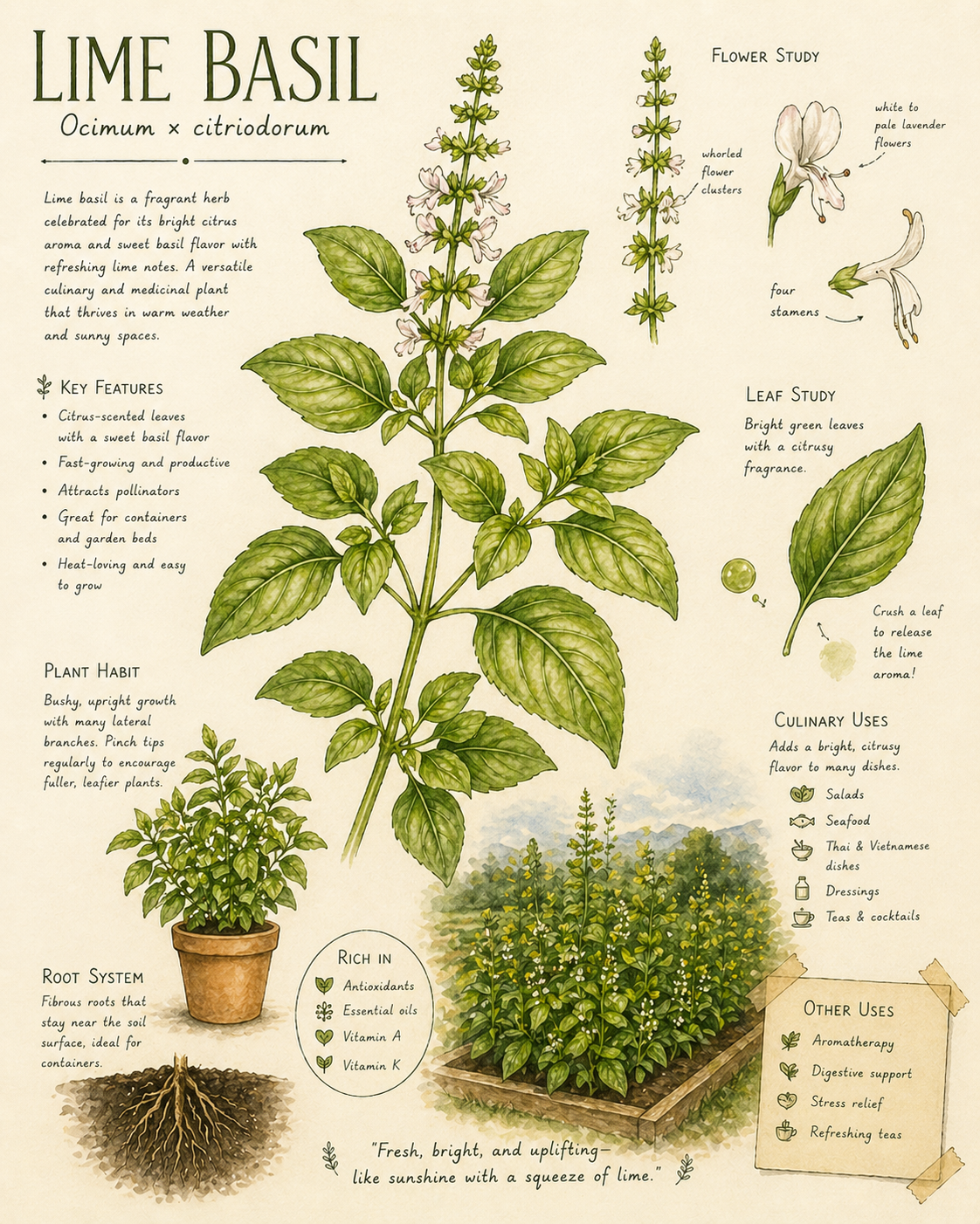 Lime basil seeds
