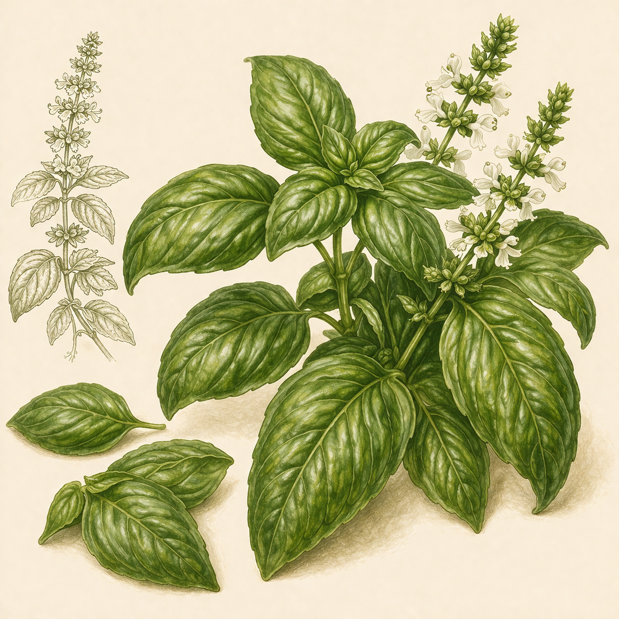 Italian basil seeds